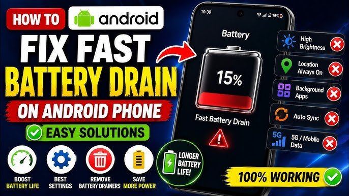 Android Battery Draining Fast? 15 Ways to Fix It
